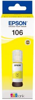 Epson 106 Amarillo - Botella de Tinta Original C13T00R440