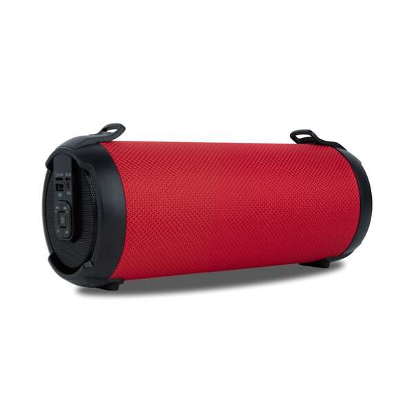 NGS Roller Tempo Altavoz Bluetooth 20W - TWS - USB, Micro SD - Autonomia hasta 5h - Bandolera - Color Rojo
