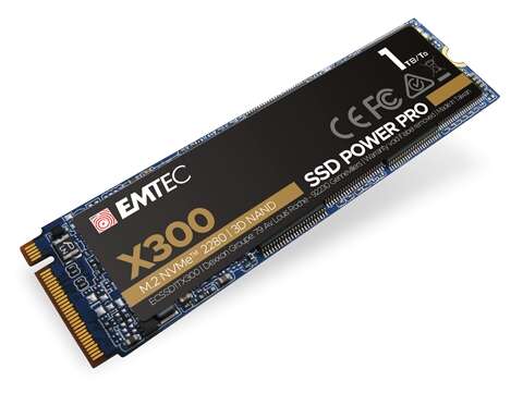 Emtec X300 Disco Duro Solido SSD M2 NVMe PCIe Gen 3.0 x 4 1TB 2280