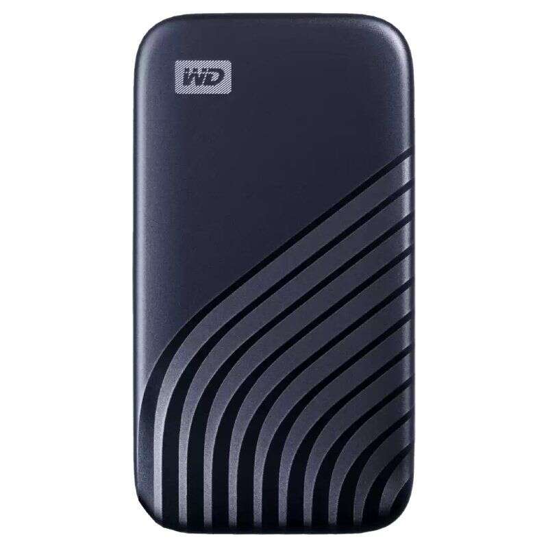 WD My Passport Disco Duro Solido SSD Externo 500GB USB-C - Color Azul Oscuro