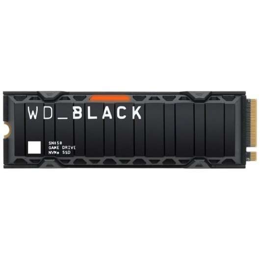 WD Black SN850 Disco Duro Solido SSD 500GB M2 PCIe 4.0 con Disipador de Calor - Iluminacion RGB Personalizable