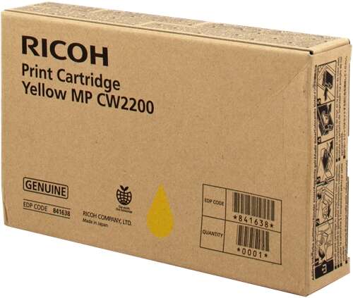 Ricoh Aficio MP-CW2200SP Amarillo Cartucho de Tinta Original - 841638/MP CW2200Y