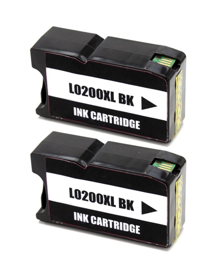 Lexmark 200XL Negro Pack 2 Cartuchos de Tinta Genericos - Reemplaza 14L0197