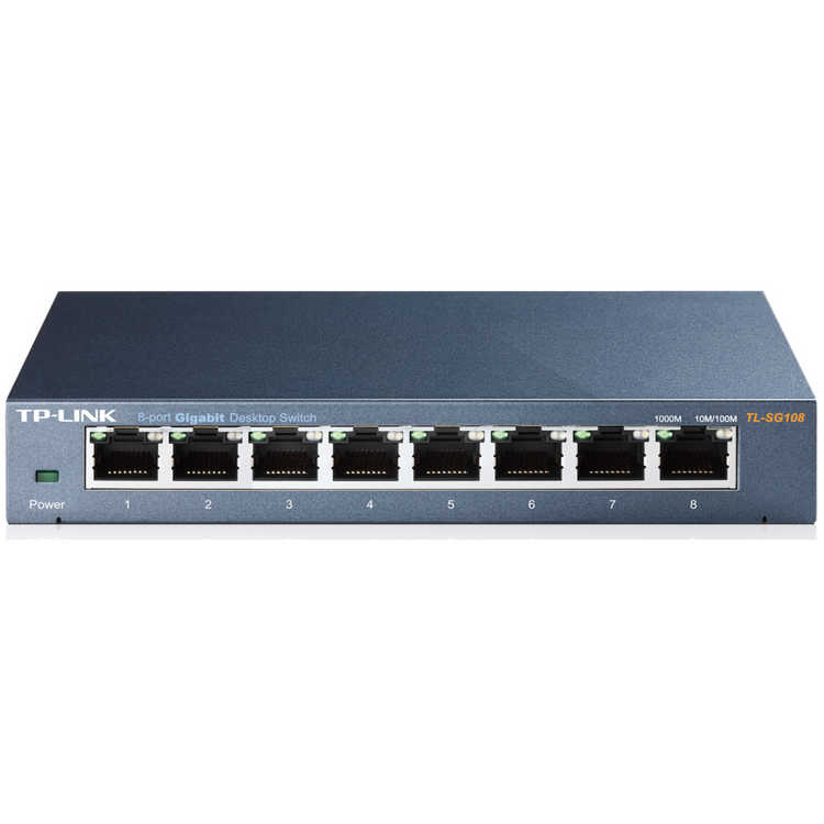 TP-Link TL-SG108 Switch 8 Puertos Gigabit 10/100/1000 Mbps