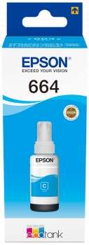Epson T6642 Cyan - Botella de Tinta Original C13T664240